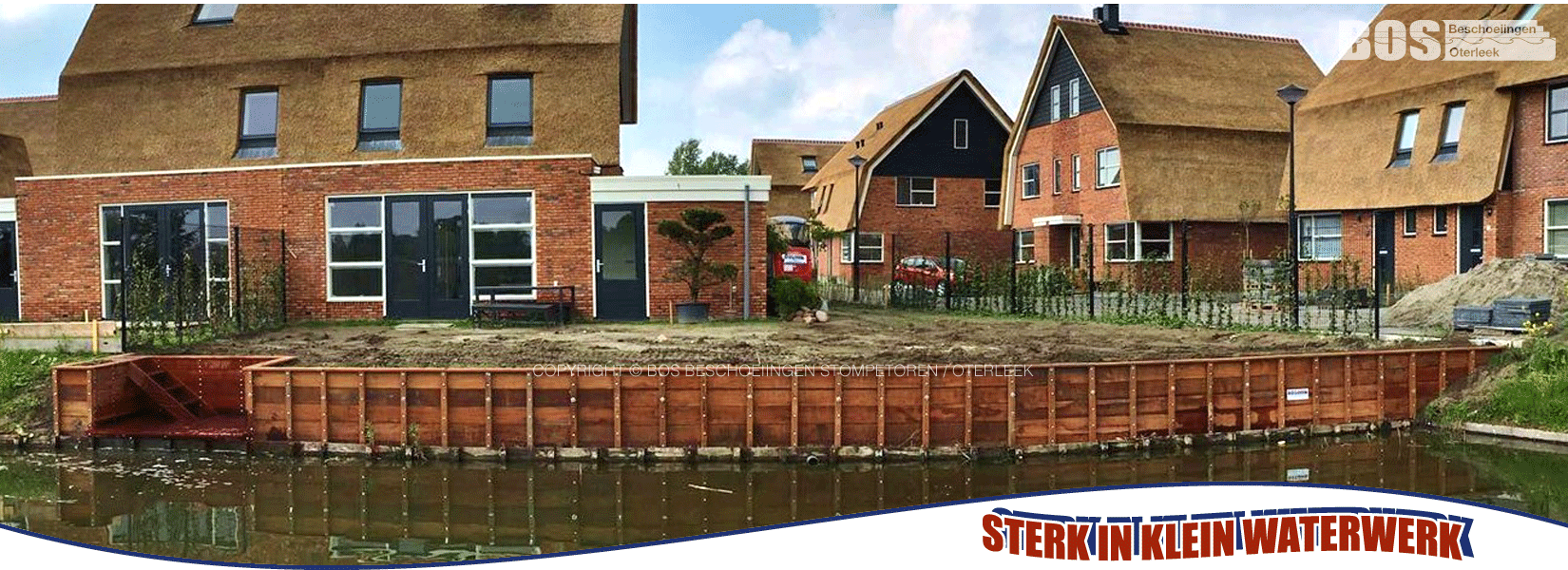 Bos Beschoeiingen - Oterleek - Stompetoren - waterwerk - beschoeiing - vlonder